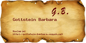 Gottstein Barbara névjegykártya