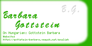 barbara gottstein business card